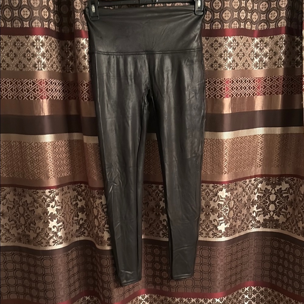 Black Faux Leather Leggings